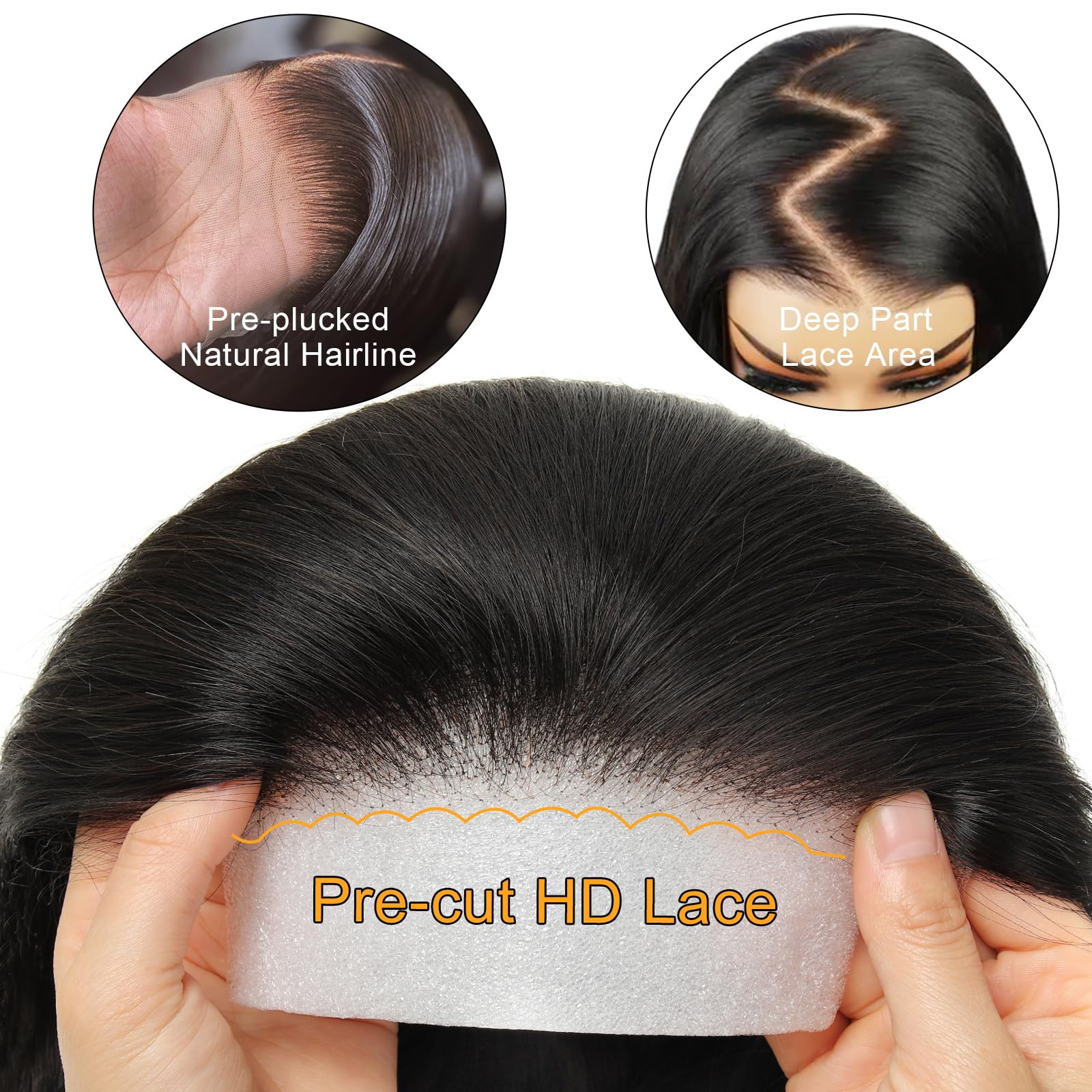 HD FILM LACE WIGS Raw HD Lace Frontal Wig – XOXO Hair main image 2