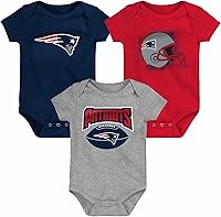 Vista 5 de Outerstuff NFL - Conjunto de 3 piezas para recién nacidos con logotipo primario