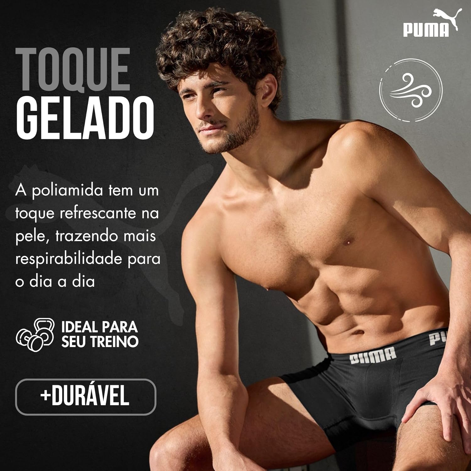 Kit 5 Cuecas Boxer Puma Sem Costura Microfibra Performance Elástico 40MM Masculino Adulto em promoção! Veja a oferta e mais achadinhos de Moda íntima 9 Hoje é o melhor dia para comprar Kit 5 Cuecas Boxer Puma Sem Costura Microfibra Performance Elástico 40MM Masculino Adulto com aquele preço maroto! Promoção! Aproveite a oferta! 9