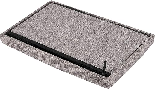 Miniatura 4 de HOZEON Paquete de 3 otomanas plegables de almacenamiento de 15.2 x 9 x 9.4 pulgadas, reposapiés rectangular, taburete multifuncional para sala de