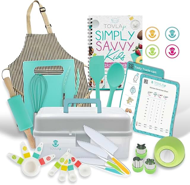 TOVLA JR Kids Real Cooking and Baking Ultimate Gift Set | Montessori Kid...