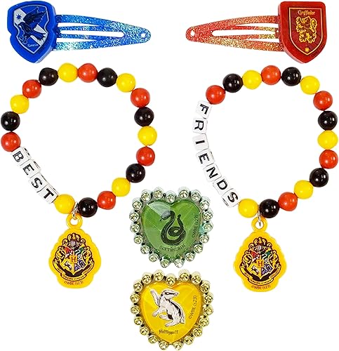 Miniatura 2 de LUV HER Harry Potter Girls BFF - Joyero de juguete de 6 piezas con 2 anillos, 2 pulseras de cuentas y pinzas para el cabello a presión a partir de 3