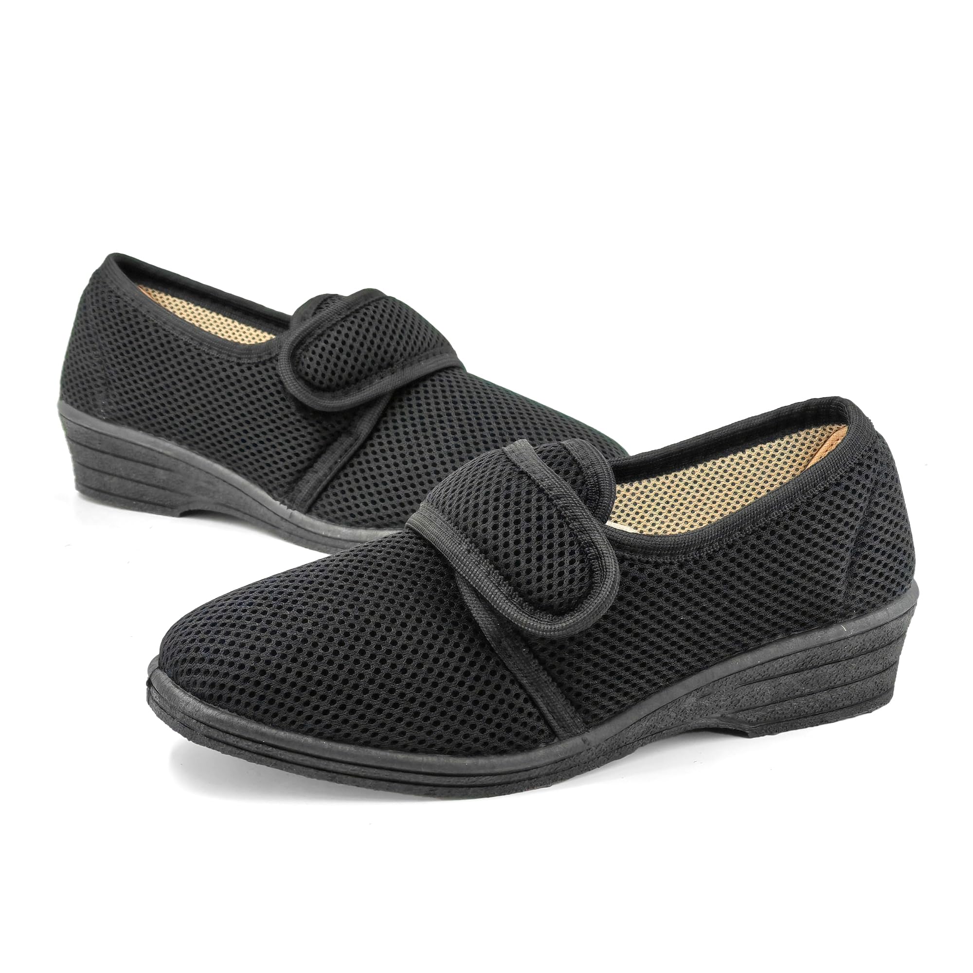 JOMIX Pantofole Donna Estive Ciabatte da Anziani con Strappo Scarpe Lavabile in Lavatrice