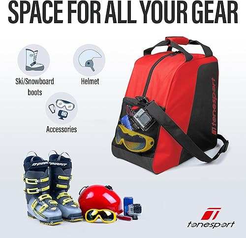 Miniatura 8 de Ski Boot Bag - Snowboard Boot Bag - Ski Boot and Helmet Gear Bag - Snowboard Gear Bag - Ski Boot Bag for Air Travel