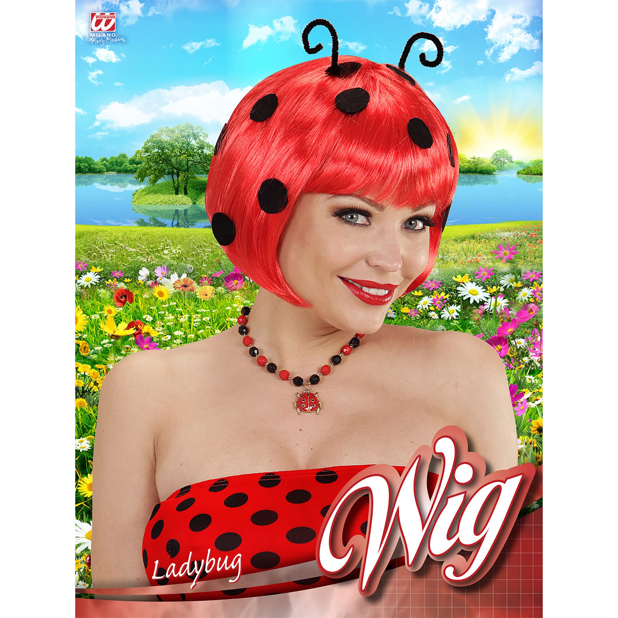Perruque Coiffure Géante Sorcière Verte Widmann - Cheveux Artificiels Pour Carnaval, Halloween & Fêtes à Thème