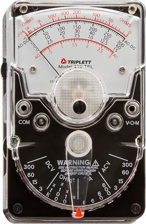 Triplett 3067 Model 310-TEL Hand-Sized Analog Multimeter for Telco - AC/DC Voltage, DC Current, Resistance