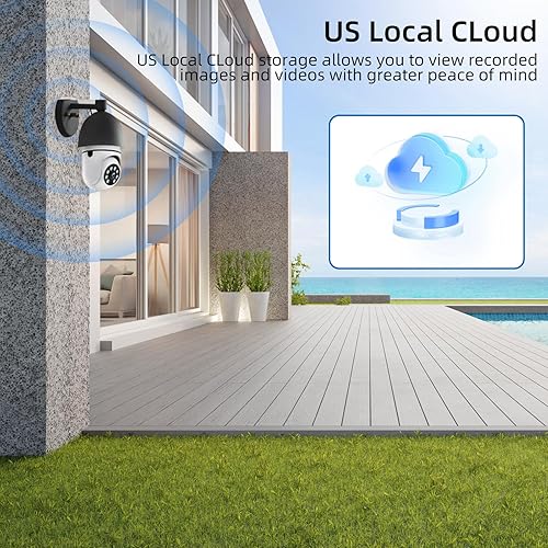 Miniatura 7 de Hawkray - Cámara de seguridad con bombilla de luz -5G y 2.4 GHz, WiFi 2K 3 MP, cámaras de seguridad inalámbricas, detección de movimiento al aire