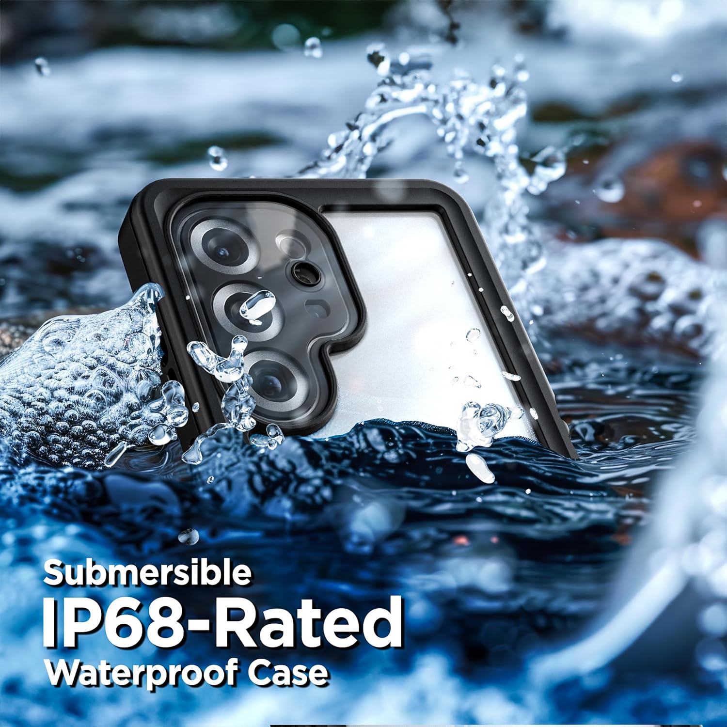 Encased Waterproof Belt Case for Samsung Galaxy S25 Ultra with Holster Clip [Full-Body] 360 Protective Cover with Built-in Screen Protector (IP68, Submersible) - Image 2