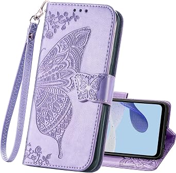 for Motorola Moto G 5G 2025 Wallet Case with Card Holder Light Purple