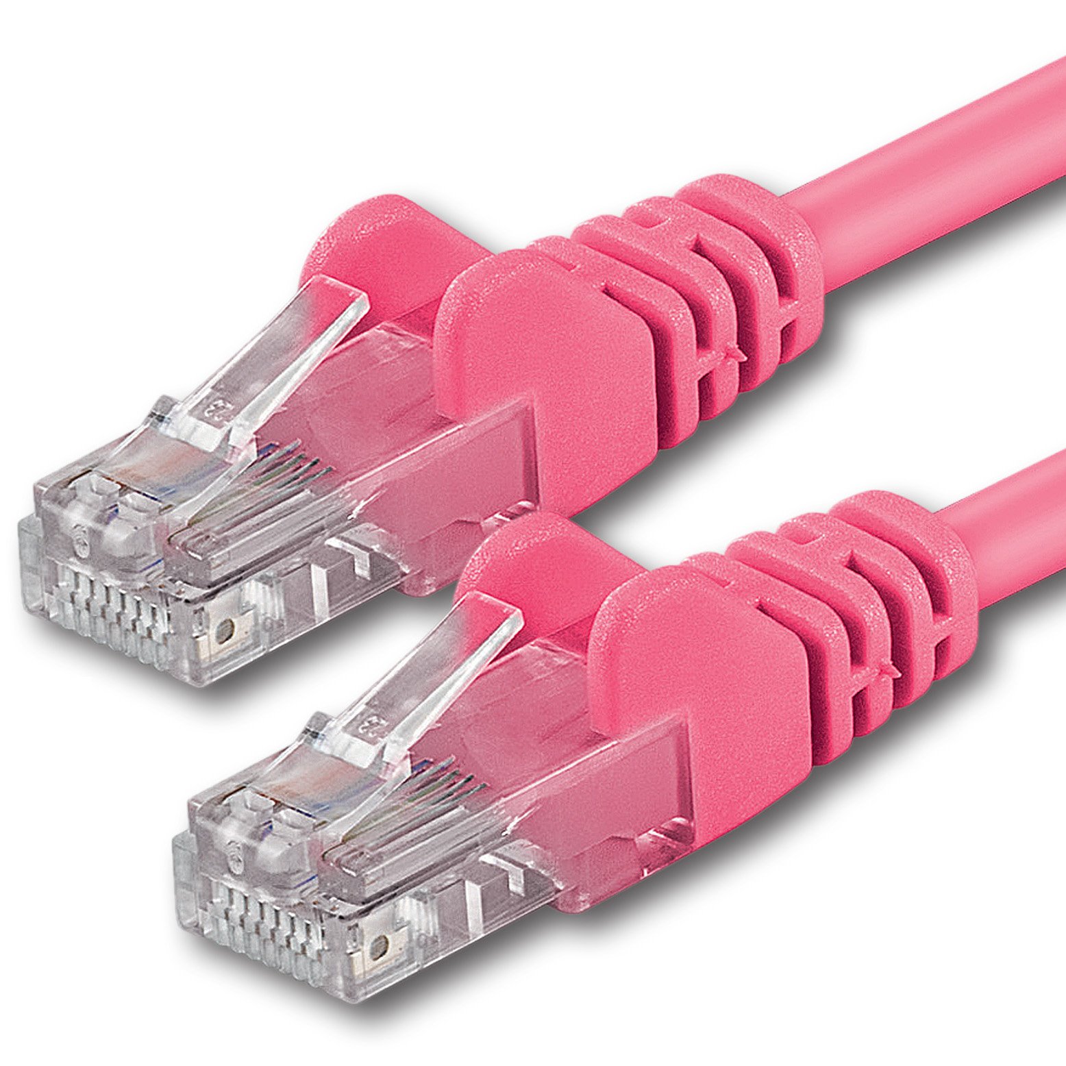 1aTTack.de 15m - Magenta - 1 Stück - CAT.6 CAT6 Ethernet-LAN-Netzwerk-Kabel 1000 Mbit/s Patchkabel