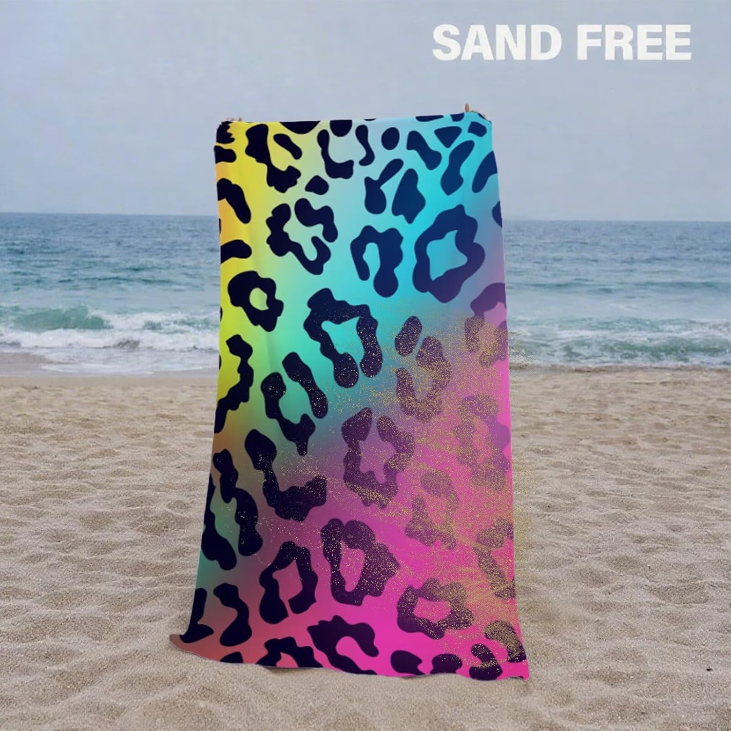 Beach Towel 90x180cm Bath Towels, Quick Dry Microfiber Towel, Sand Free, Super Absorbent, Lightweight, Compact Design, Towels for Bathroom Travel, Pool, Gym, Camping, Beach Vacation Essentials A2-375