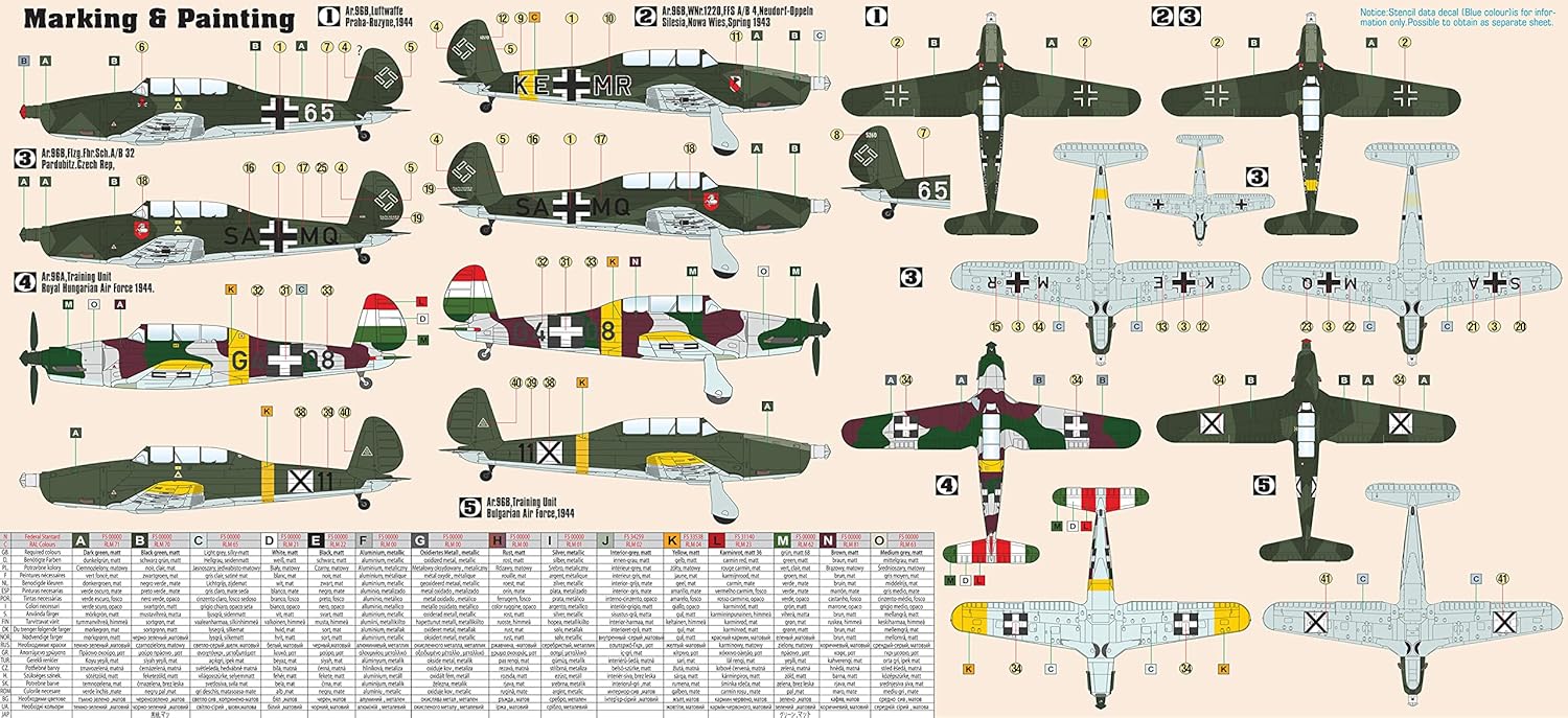 MISTER CRAFT HOBBY KITS MisterCraft 1: 72 AR.96-B1 Schulfugzeug