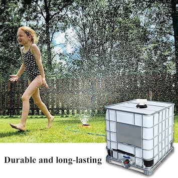 IBC Tote Kapak,163 mm IBC Tote Adaptör,Naylon Süzgeçli IBC Tote Kapak,275 Galon Su Tankları için Sağlam Ibc Tote Kapak,163mm Çaplı Yağmur Suyu Toplama Sistemi Bağlantısı (T-Şekilli)