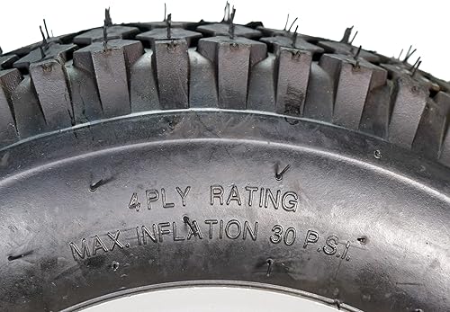 Miniatura 5 de MASSFX 4.804.00-8 4 capas premontado 4 en 4 pulgadas Bolt Neumático de remolque sin cámara (paquete de 4) 4.8x4-8