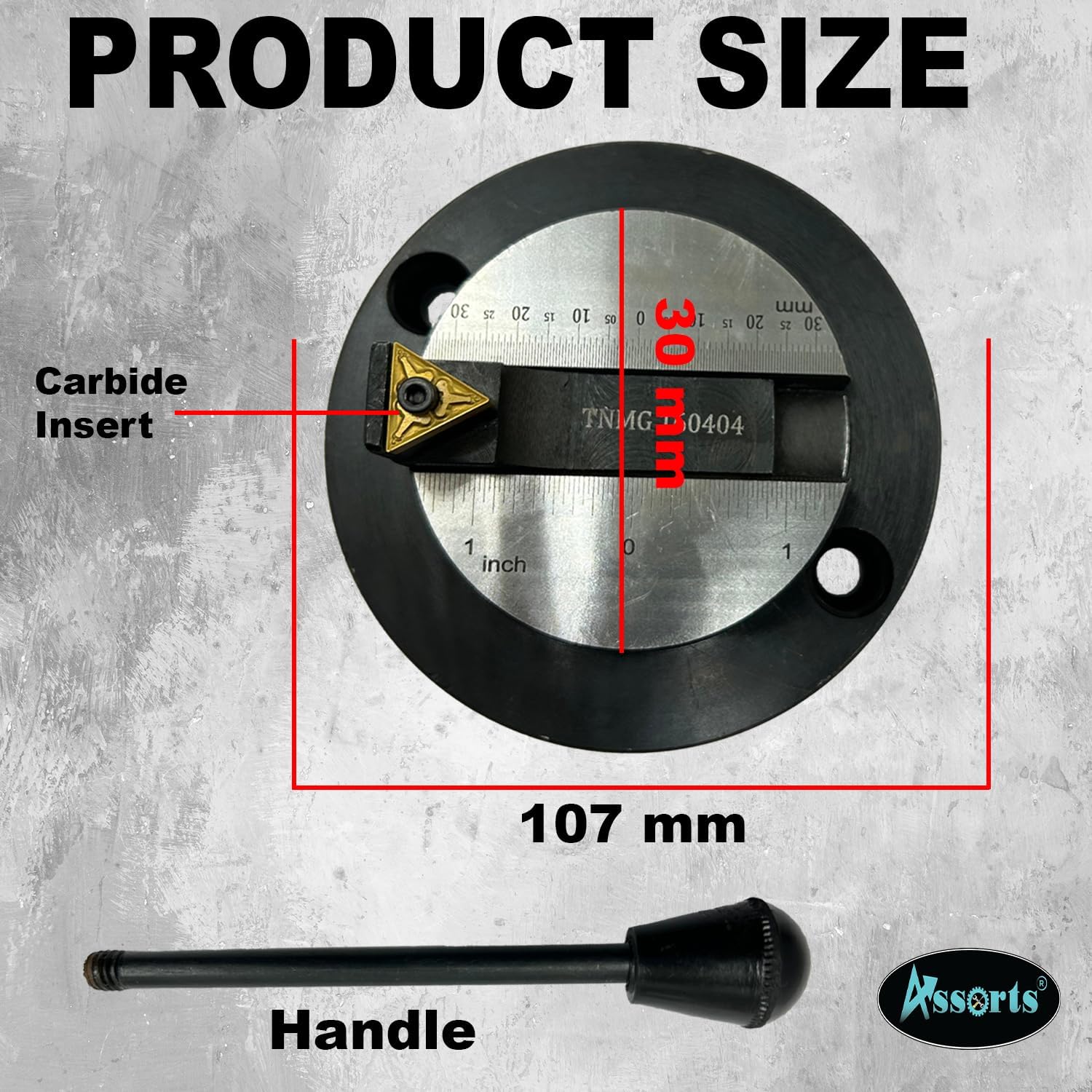 Lathe's Ball Turning Attachment with Size Scale (Round Base-Single Bit-For Myford & Similar Size)