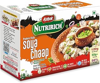 Ashok Nutririch 120g SOYA Chaap with Malai SOYA Chaap Masala (Combo ) (Pack of 1)