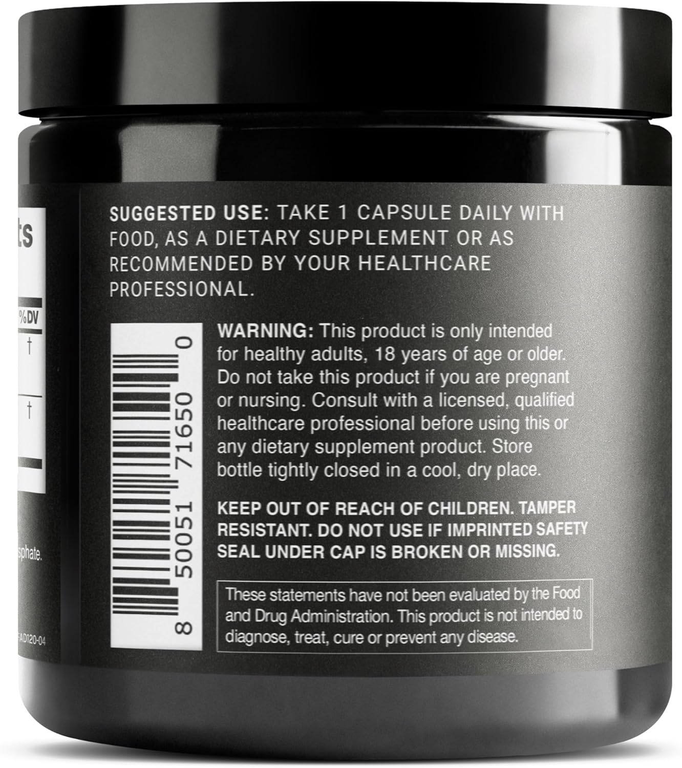 Tongkat Ali Fadogia Agrestis - Ultra High Potency 200:1 Tongkat Ali & 30:1 Fadogia Agrestis - 2% Eurycomanone -Third-Party Lab Tested - 120 Capsules