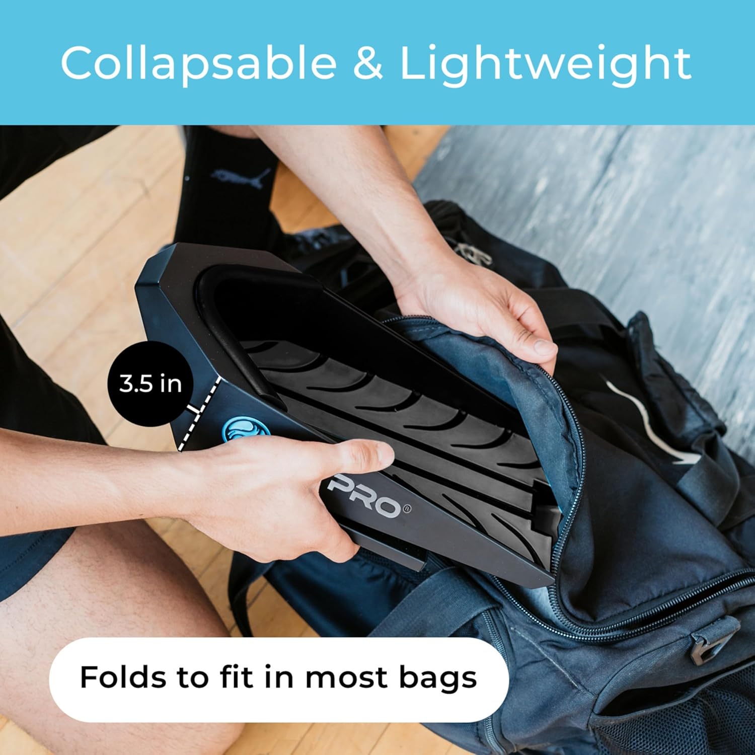 CalfPRO Deepest Calf Stretcher for Plantar Fasciitis Relief. Deep Heel Lock Stretch Device for Tight Calves, Achilles, Hamstrings, & Foot Pain. Portable Mobility Tool for Athletes & Everyday Use