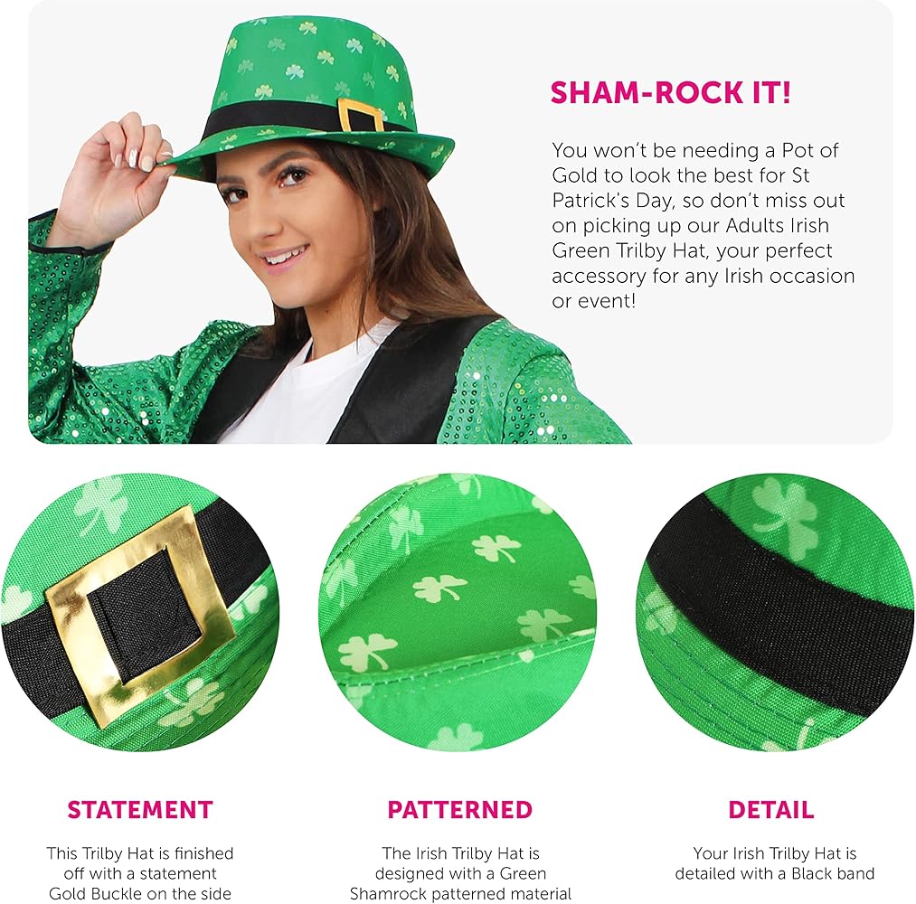 ST PATRICKS DAY Skirts IRELAND Shamrock GREEN Irish Dance SKIRT Dublin Costume E - Foto 8