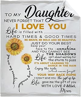 Sumedha Mom to Daughter Blanket, Prayer Encouragement Blessing Daughter Throw Blanket, Good Gift for Girl, Lightweight Super Soft, 50