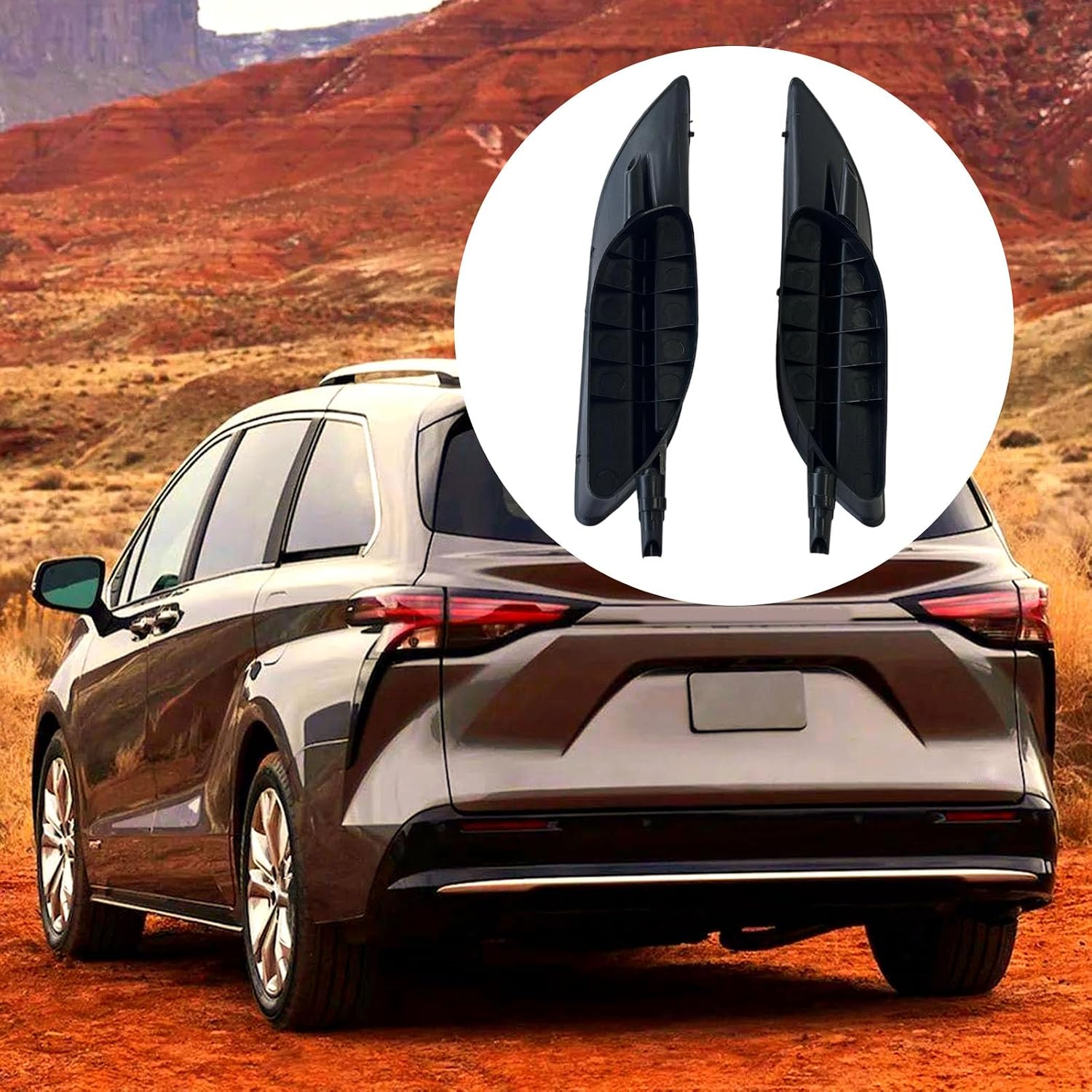 2Pcs Front Bumper Fog Light Housing Covers Protector for Automobile Styles and Durability 52128AE020 52127AE020 Fog Light Shielding Protector