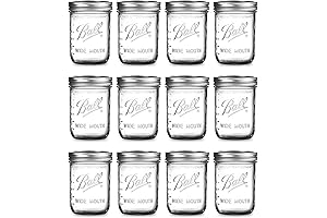 Wide Mouth Mason Jars For Overnight Oats Bundle