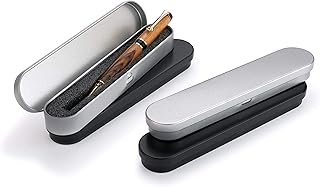 WOODRIVER Metal Pen Box Black And Gray 4-Pieces