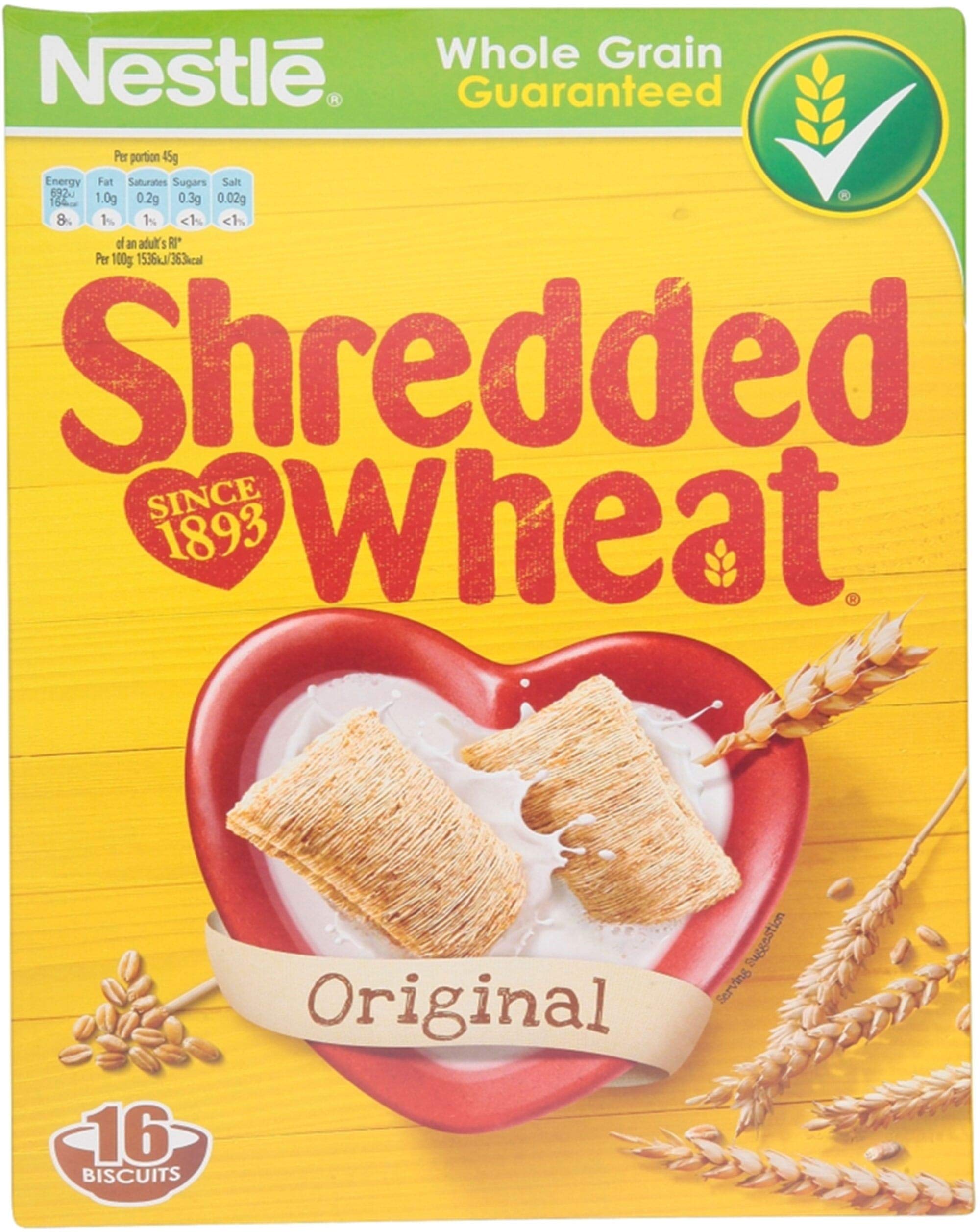 Nestle Shredded Wheat Original 360 g (Pack of 8)