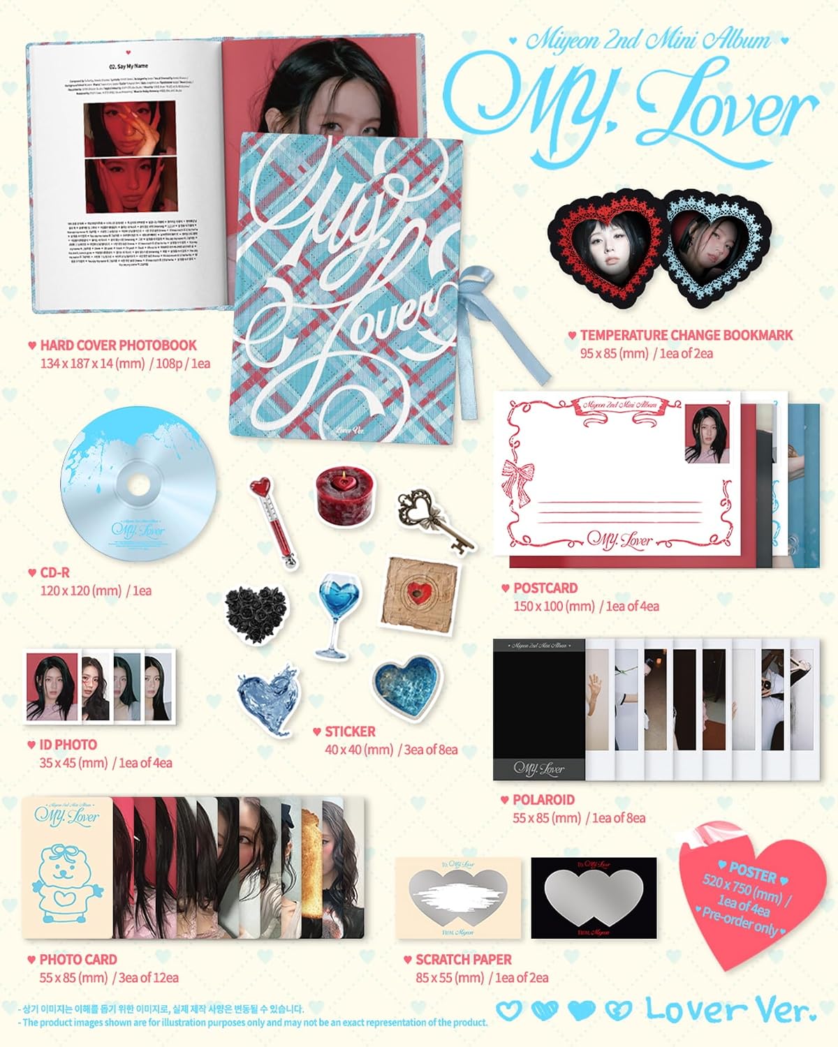 i-dle Miyeon My, Lover 2nd Mini Album with Tracking Sealed (Standard Set : My+Lover)