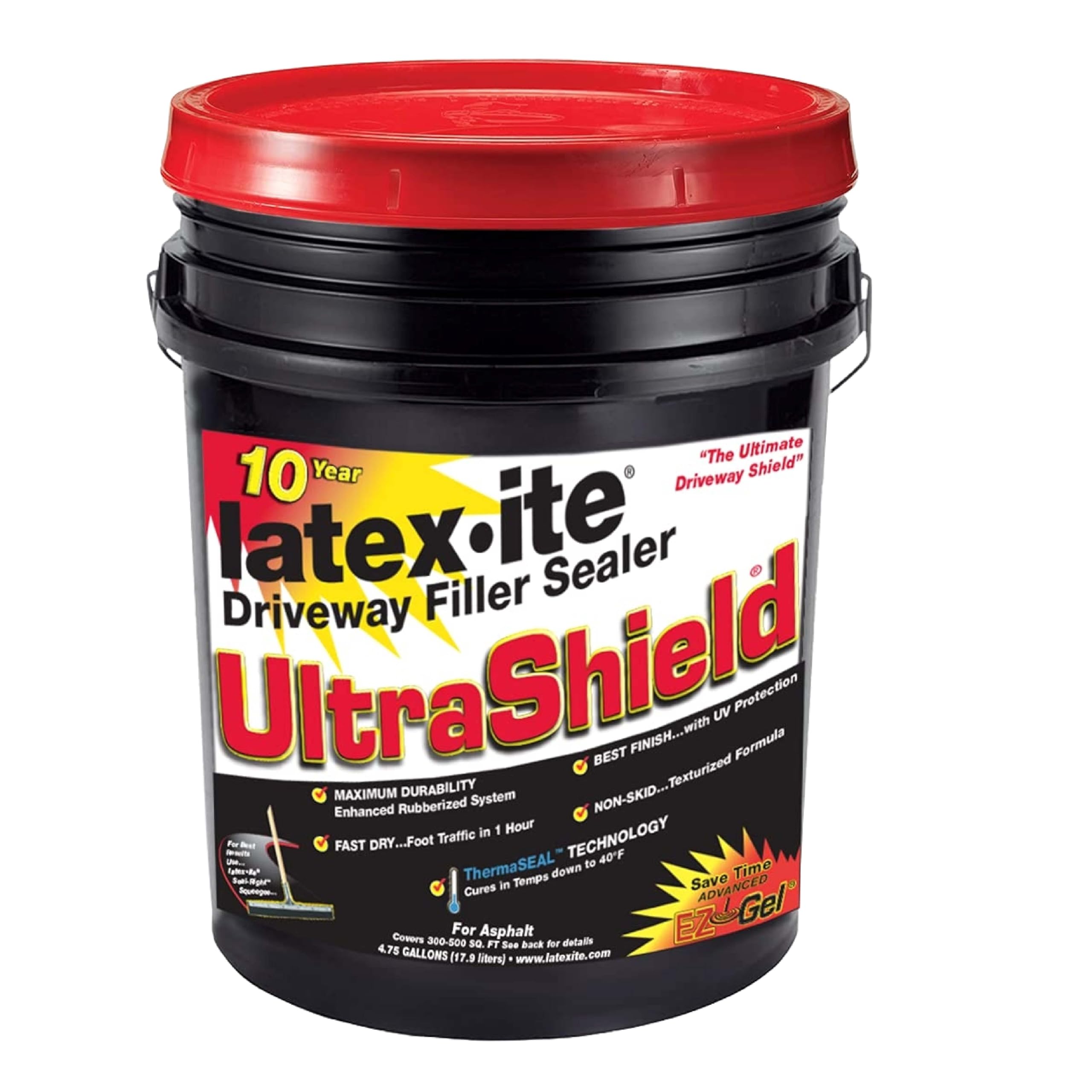 Latexite® Ultra Shield Tarmac Sealer 18L – Premium Driveway Paint & Tarmac Restorer | Long-Lasting, UV-Resistant Asphalt Sealer | Outdoor Coating for Driveways Pathways & Car Parks