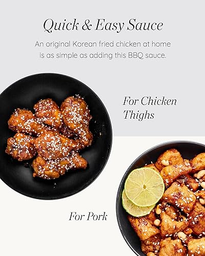 Miniatura 4 de SEMPIO Salsa coreana para pollo, sabor dulce y picante con auténtico gochujang. Cero grasas trans, perfecta para alas fritas y tempura (8.5 fl oz