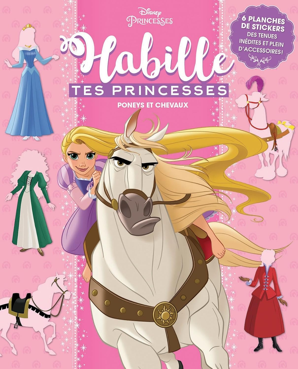 Livre D’autocollants Habiller Les Princesses – 3-12 Ans – Robes, Diadèmes, Chaussures – Créativité Et Voyage