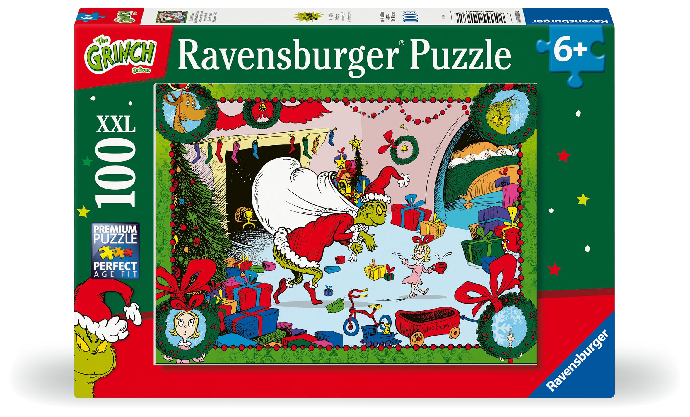 Ravensburger The Grinch Christmas Jigsaw Puzzles for Kids Age 6 Years Up - 100 Pieces XXL, Multicolor, 100 pieces, 36.2 x 49.3 cm - Image 3