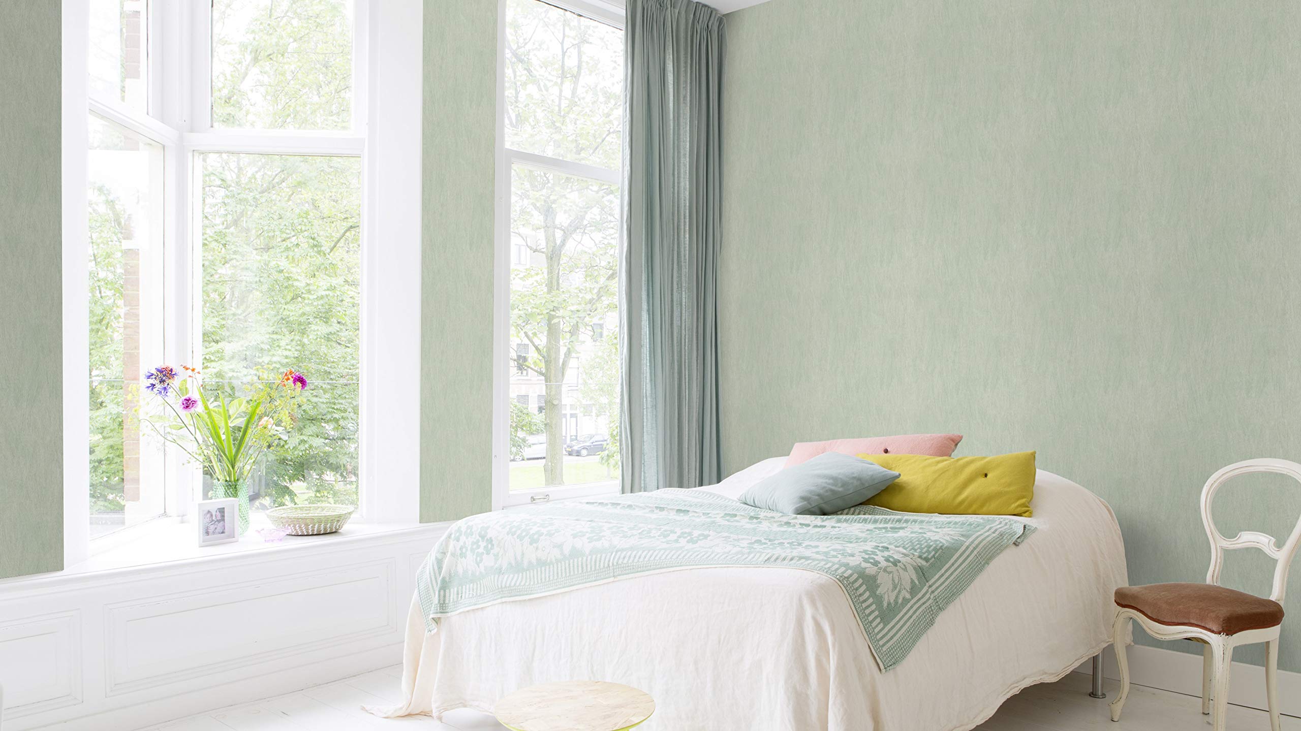 Rasch Tapeten Non Woven Wallpaper (universell) Green 10,05 m x 0,53 m #ROCKNROLLE 540840, 53 x 53 cm - Image 3