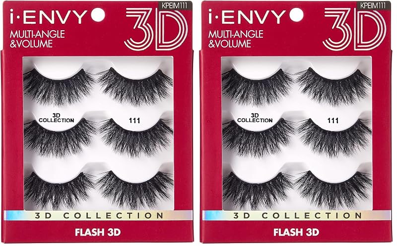 Cílios postiços iENVY Multiangle and Volume (11), 3 pares, Pacote com 2