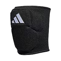 Vista 1 de Adidas Rodilleras de voleibol unisex para adultos, 5 pulgadas, negro/blanco, talla M