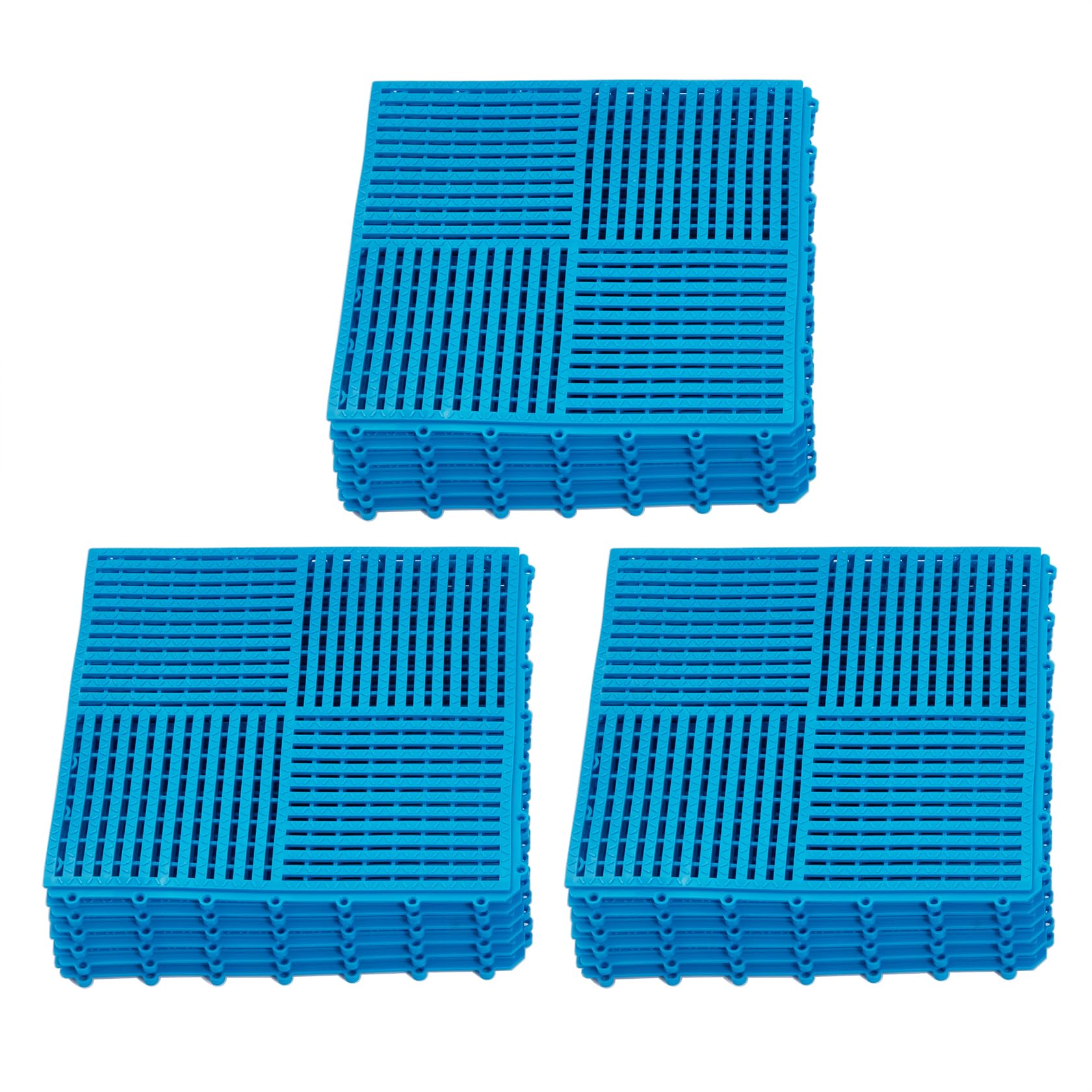9 Pack Modular Interlocking Tiles Double Non-Slip 12"x12" Dark Gray — Amazon image 14