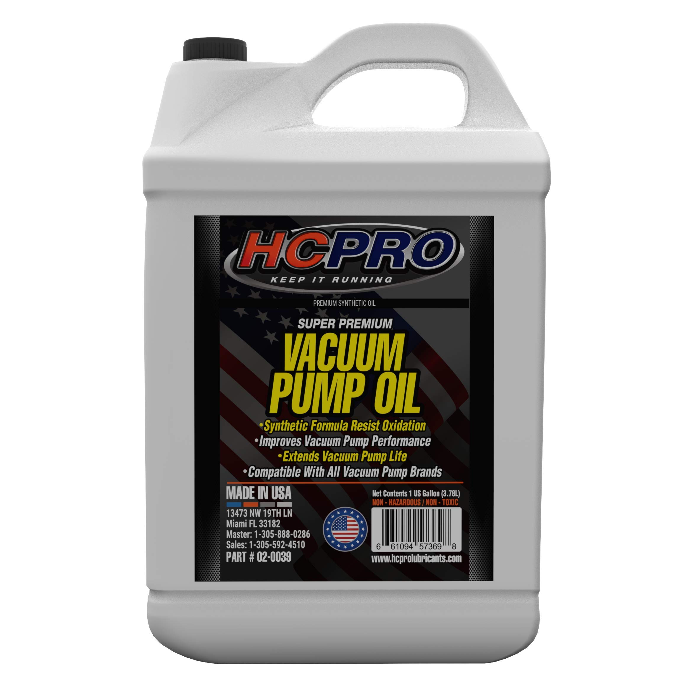 HCPRO V128 Premium Synthetic Vacuum Pump Oil - 1 Gallon / 4 liters / 128 Oz (Pack of 4)