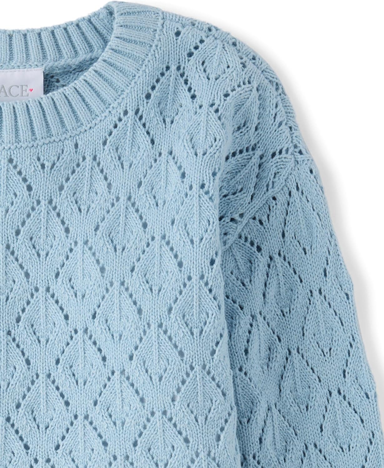 The Children's Place Girls' Long Sleeve Crew Neck Pullover Sweater