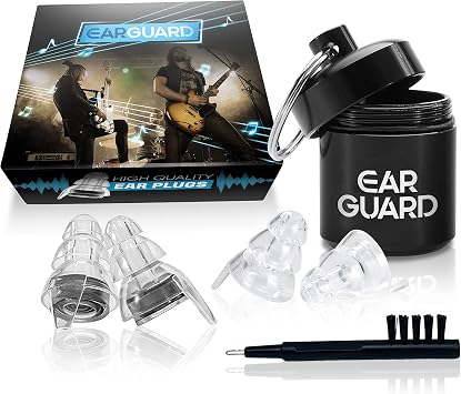 High Fidelity Earplugs Music Earplugs Hearing Protection for Concerts, Musicians, Motorcycle, Airplanes, 23db Noise Reduction Earplug