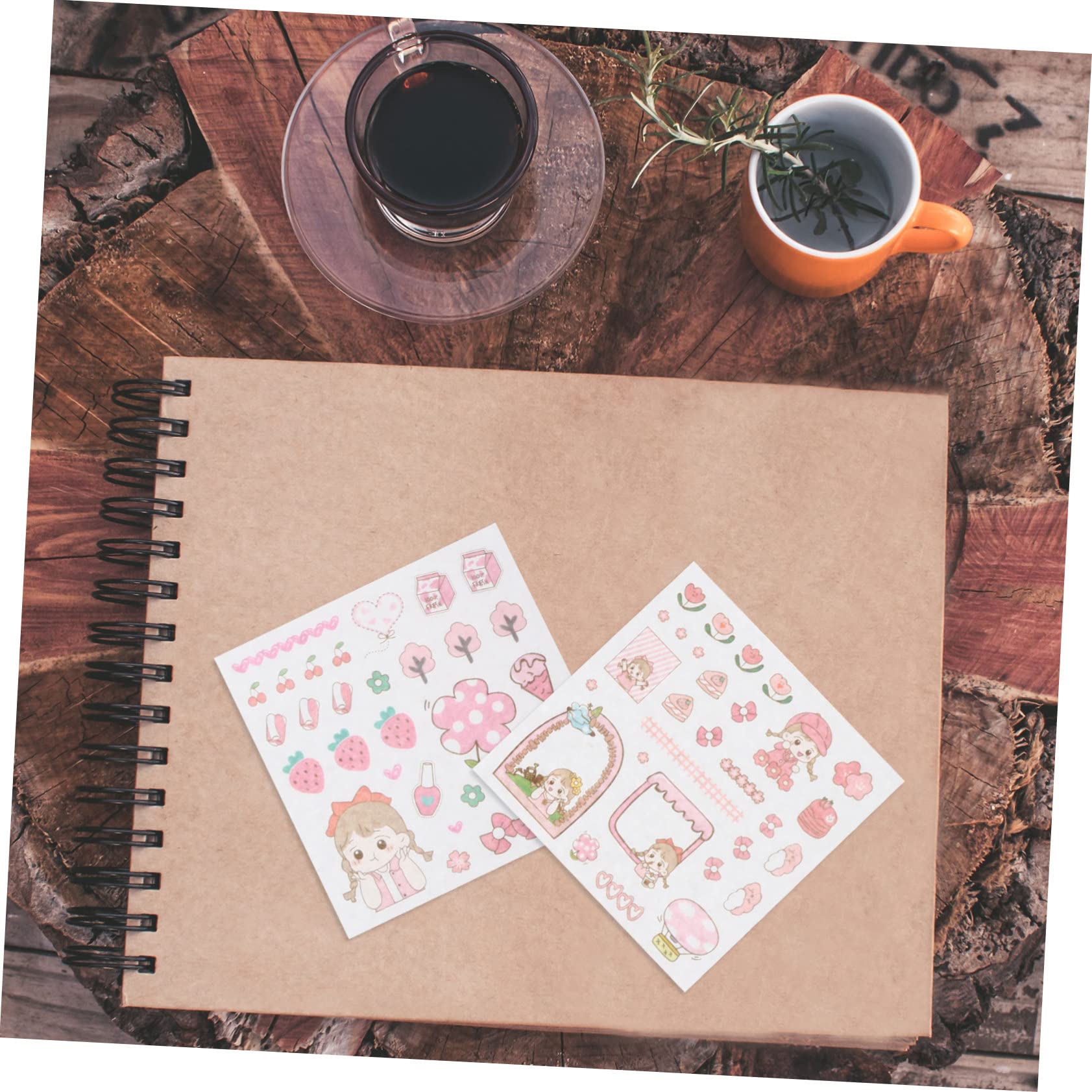 EXCEART 3sets Adesivi Washi Decorativi Per Scrapbooking Di Nastro Autoadesivo Con Motivi Carini Cancelleria Creativa Per Album e Progetti Fai Te