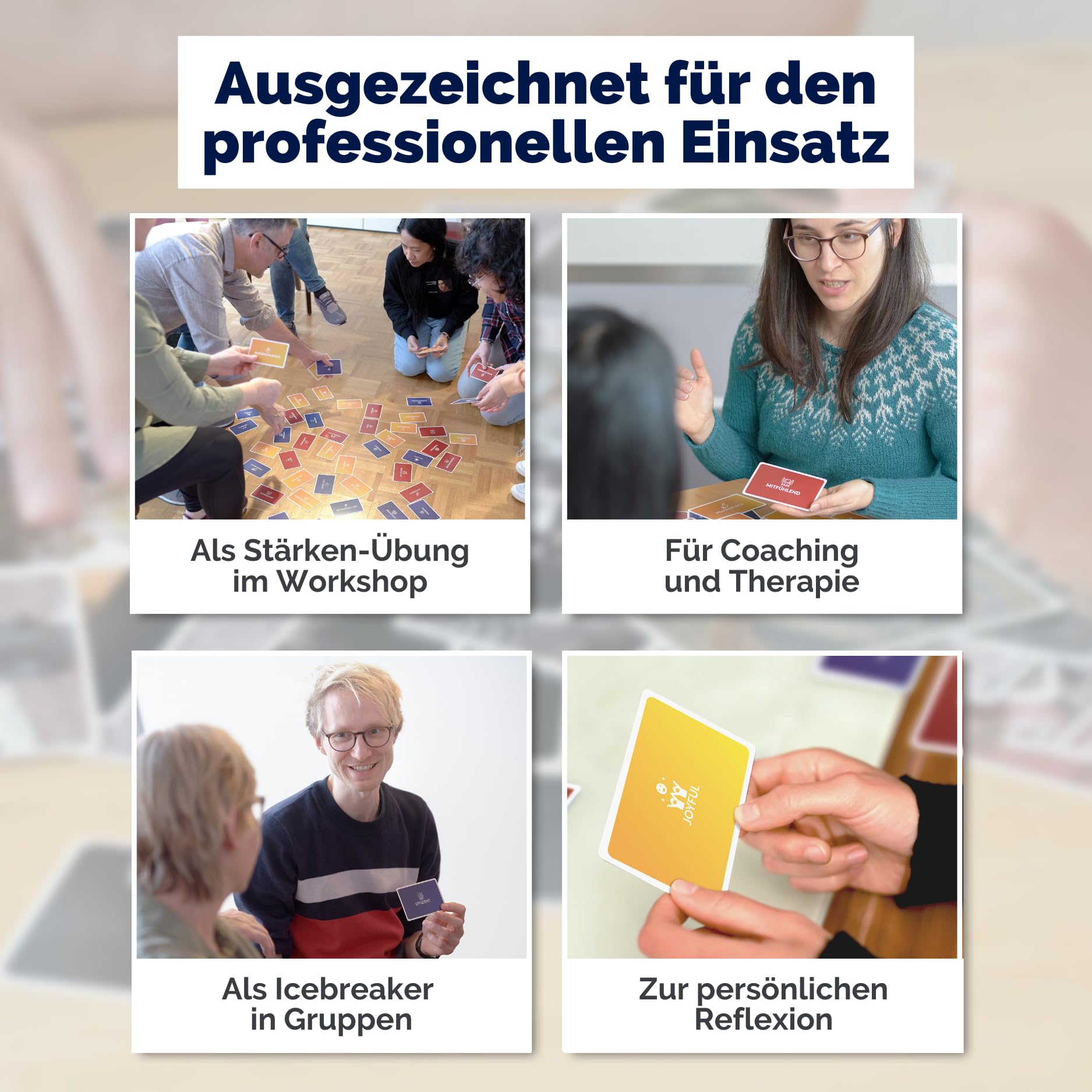 metaFox Deine Stärken | 52 Stärkenkarten für Coaching, Workshops & Teambuilding | Hochwertige Coachingkarten mit Stärken, Symbolen und Bildern, kompaktes Format und stabile Verarbeitung