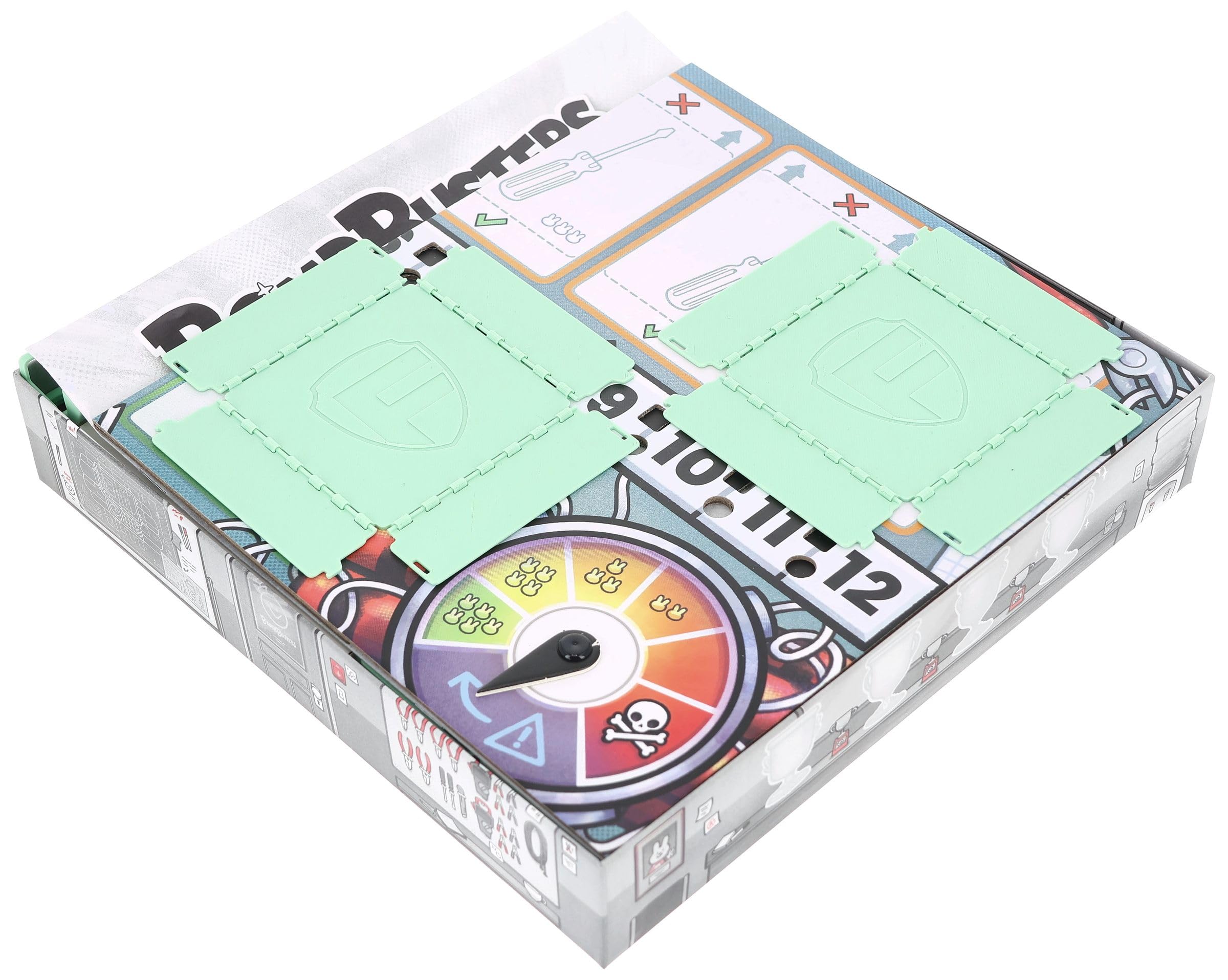 Feldherr Organizer compatibile con Bomb Busters – Insert + aiuto per gioco di base – Supporto intelligente per cavi con meccanismo di ribaltamento – Insert scatola a sorpresa – Tokentrays