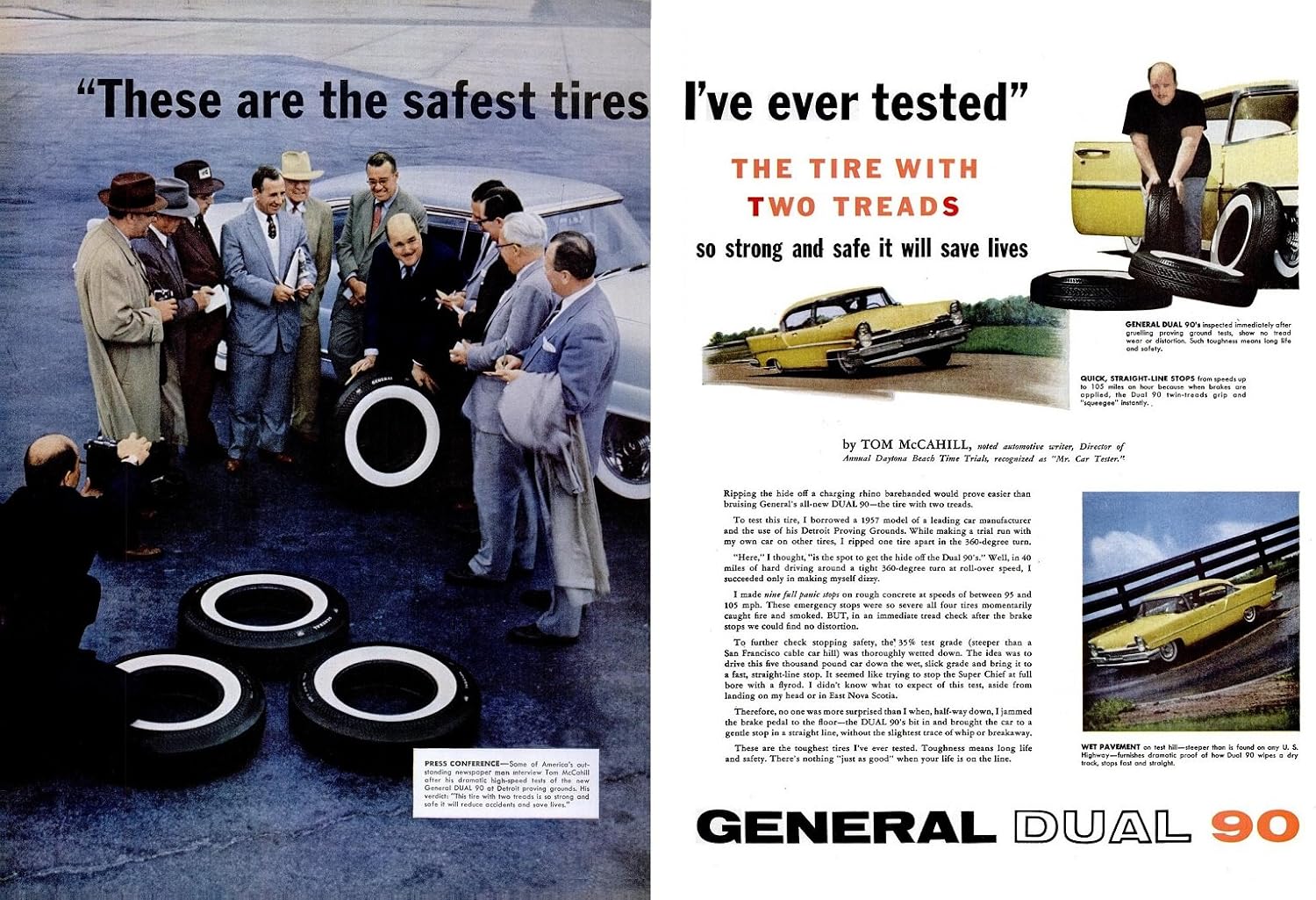 1956 GENERAL DUAL 90 TIRES with 1957 LINCOLN " These are