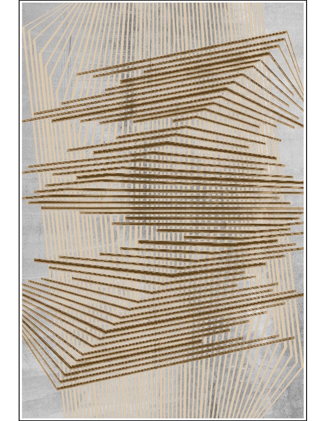Tapis Nour Gold Mani Textile 80x150cm rectangulaire