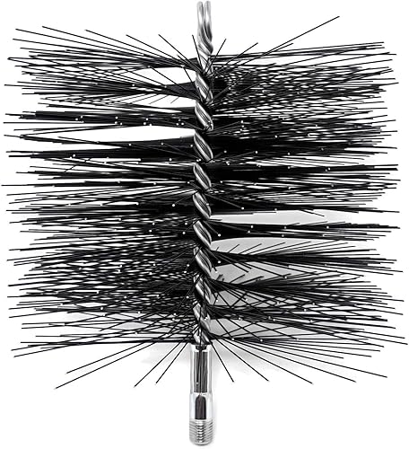 Midwest Hearth Cepillo de limpieza de chimenea de alambre cuadrado (cuadrado de 6 pulgadas) fabricado en EE. UU