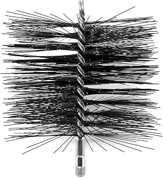 Midwest Hearth 8-Inch Square Wire Chimney Brush and 18-Foot Fiberglass Chimney Rod Bundle Kit