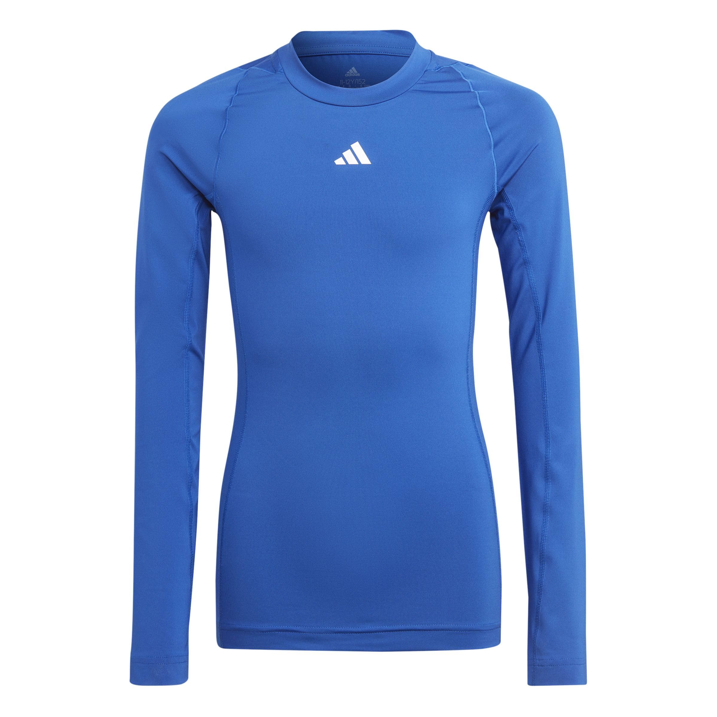adidas Boy's Techfit Aeroready Longsleeve Youth Shirt, Team Royal Blue, 5-6 Years