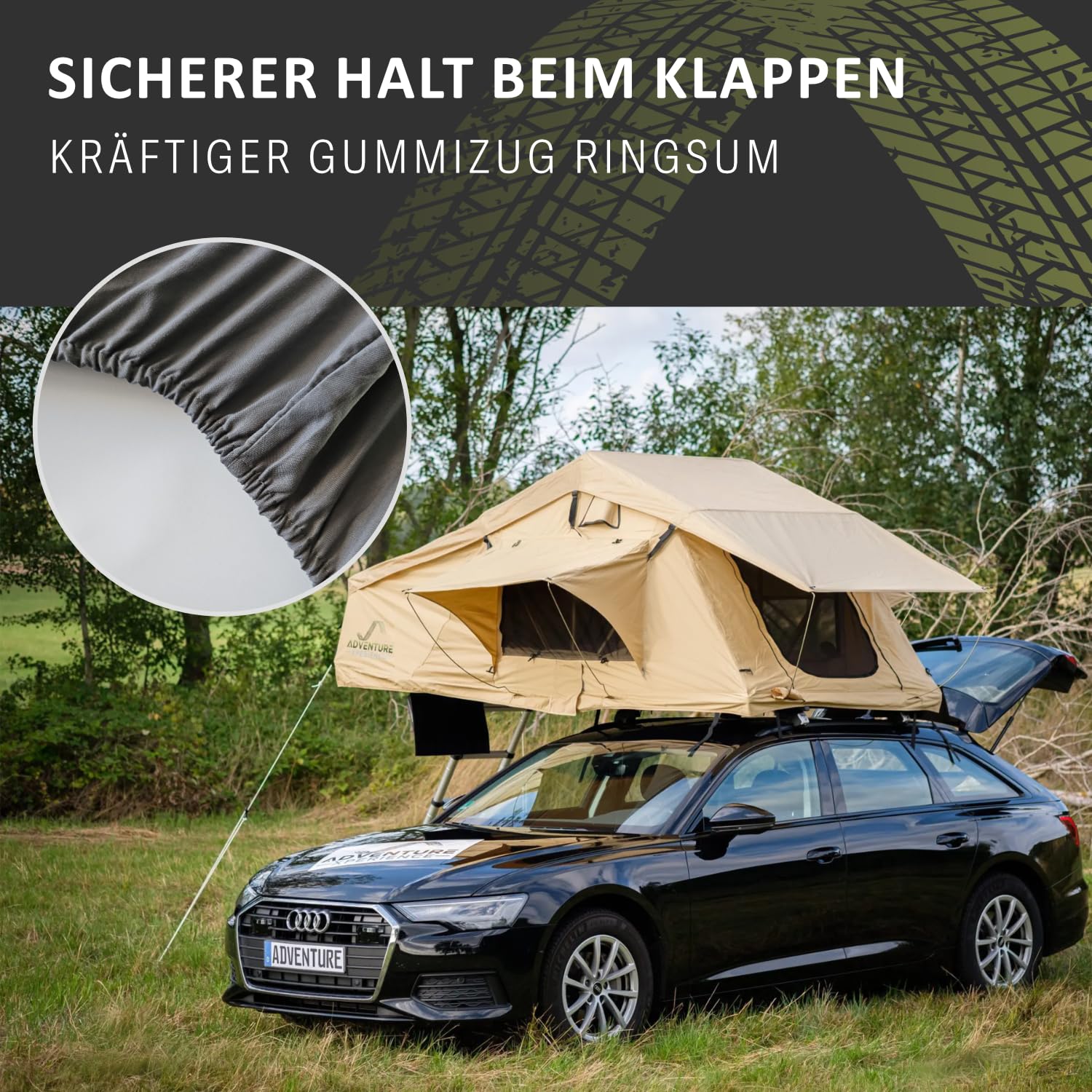 Dachzelt Zubehör Spannbettlaken 240x160 - kuscheliges Mikrofaser Spannbetttuch, Bettlaken für Dachzelte 160-165 * 220-240 Überlänge: Grau, 160x240