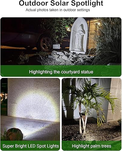 Miniatura 3 de Luz solar de roca para exteriores, paquete de 2 unidades, imitación de roca IP65 impermeable LED súper brillante para cubierta, escalera, jardín de